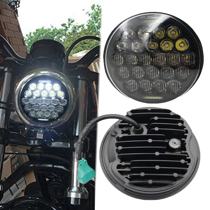 5.75'' LED Moto Headlight Motorcycle DRL Headlamp for harley Sportster Dyna softail street triple Street Bob FXDB triumph yamaha
5.75'' LED Moto Headlight Motorcycle DRL Headlamp for harley Sportster Dyna softail street triple Street Bob FXDB triumph yamaha