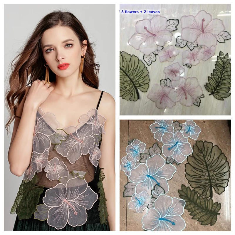 LASUI 2018 new 1 set =3 flowers + 2 leaves Organza lace Applique ,Exquisite,flowers embroidery, for Fashion clothing Dress 0268
LASUI 2018 new 1 set =3 flowers + 2 leaves Organza lace Applique ,Exquisite,flowers embroidery, for Fashion clothing Dress 0268