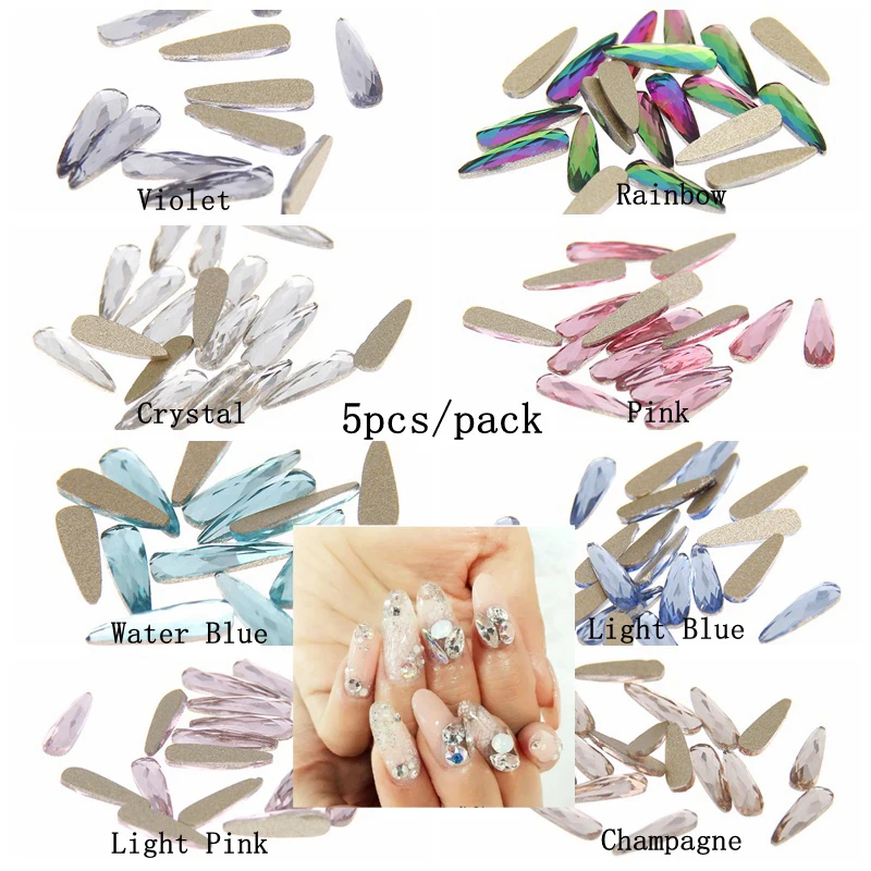 5pcs 3x10mm Glitter Strass Crystal Rhinestones For 3D Nails Art Backpack DIY Design Decorations Gold Flatback Long Water Drop
5pcs 3x10mm Glitter Strass Crystal Rhinestones For 3D Nails Art Backpack DIY Design Decorations Gold Flatback Long Water Drop