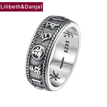 Fashion Ethnic Buddha Ring 100% Real 925 Sterling Silver Jewelry for men women Heart Sutra Mantra Letter Couple Ring 2018 R89
Fashion Ethnic Buddha Ring 100% Real 925 Sterling Silver Jewelry for men women Heart Sutra Mantra Letter Couple Ring 2018 R89