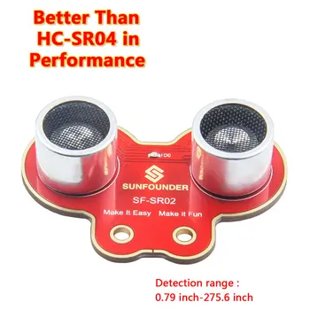SunFounder Ultrasonic Module SF-SR02 Distance Sensor Measuring Transducer Sensor for Arduino,Rapsberry Pi, XBee ZigBee
SunFounder Ultrasonic Module SF-SR02 Distance Sensor Measuring Transducer Sensor for Arduino,Rapsberry Pi, XBee ZigBee