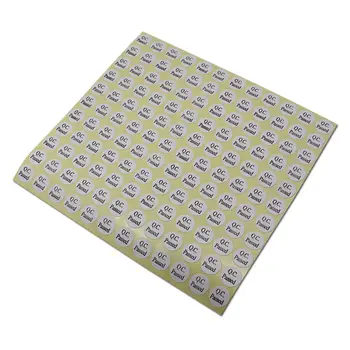 92400pcs/lot White / Green 1.3cm Diameter Round QC Checking Passed Labels Sticker Paper QC PASSED Qualified Stickers Paper Sheet