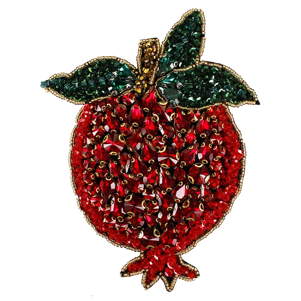 2pieces Exquisite Beaded Rhinestones Patches Motifs Pomegranate Sequin Applique DIY Sewing for Kids Bags Dress Clothes TH1393
2pieces Exquisite Beaded Rhinestones Patches Motifs Pomegranate Sequin Applique DIY Sewing for Kids Bags Dress Clothes TH1393