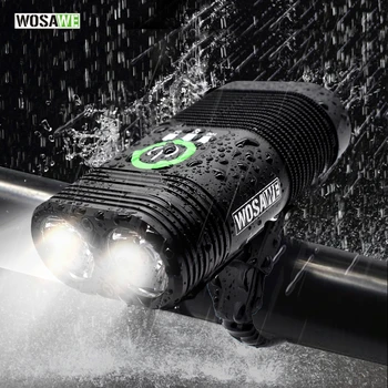 WOSAWE Double LED USB Built-in Rechargeable Bike Light 2400 Lumen Cycling Light Flashlight Bicycle Head Light With Mount
WOSAWE Double LED USB Built-in Rechargeable Bike Light 2400 Lumen Cycling Light Flashlight Bicycle Head Light With Mount