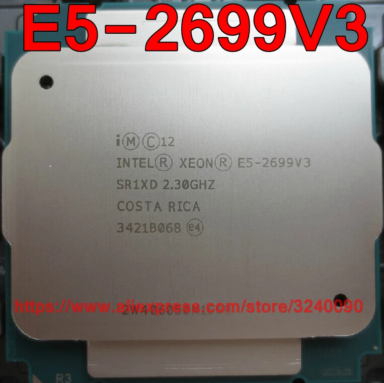 Процессор Intel ЦП Xeon E5 2699V3 QS версии 2 3 ГГц 18 ядер 45M 135 Вт Φ V3 бесплатная доставка 2699