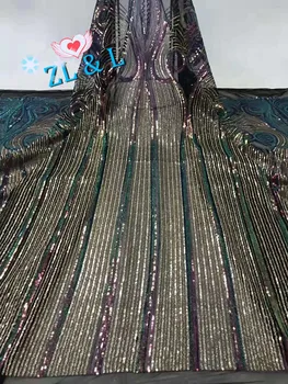 5 yards high quality sequins African lace fabric French mesh sequins Nigerian lace suitable for dress DIY apparel fabric
5 yards high quality sequins African lace fabric French mesh sequins Nigerian lace suitable for dress DIY apparel fabric