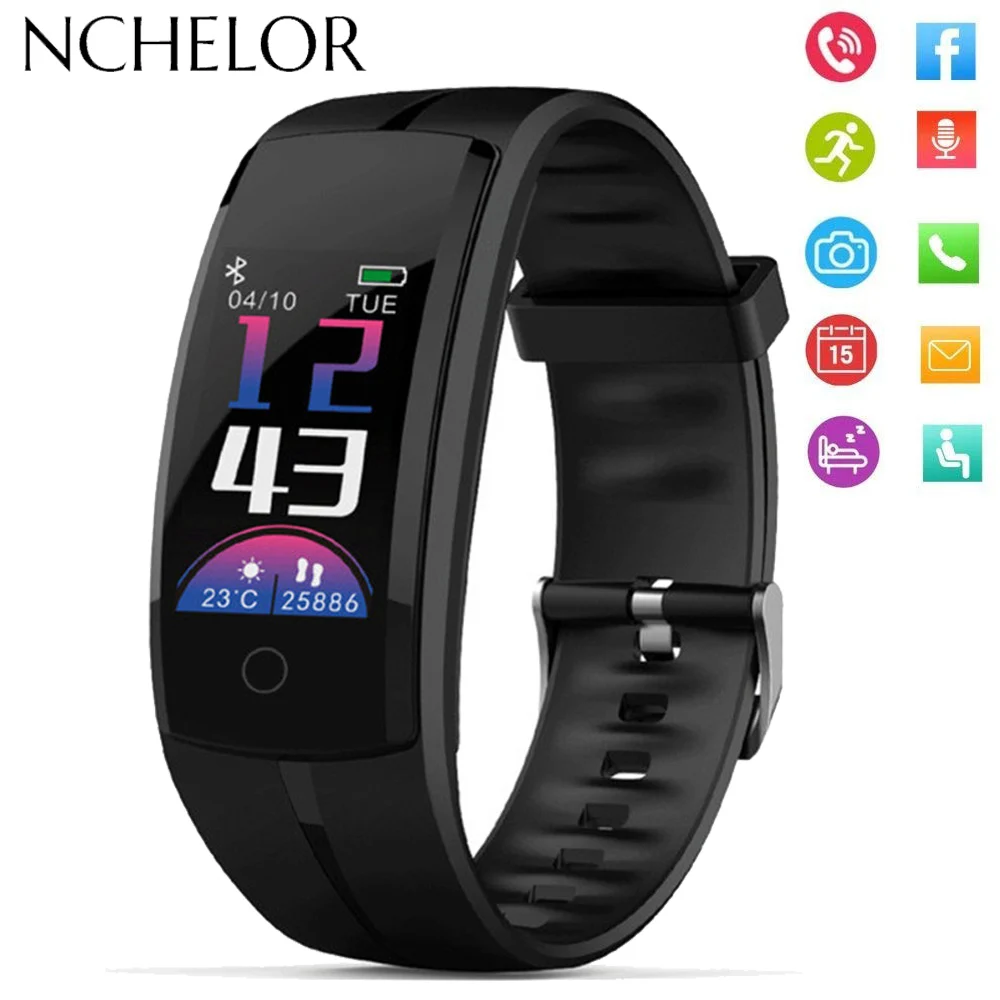 Smart Watch Blood Pressure Heart Rate Monitor Color Touch Screen Activity Tracker Sports Men Women Watch for IOS iphone Android
Smart Watch Blood Pressure Heart Rate Monitor Color Touch Screen Activity Tracker Sports Men Women Watch for IOS iphone Android