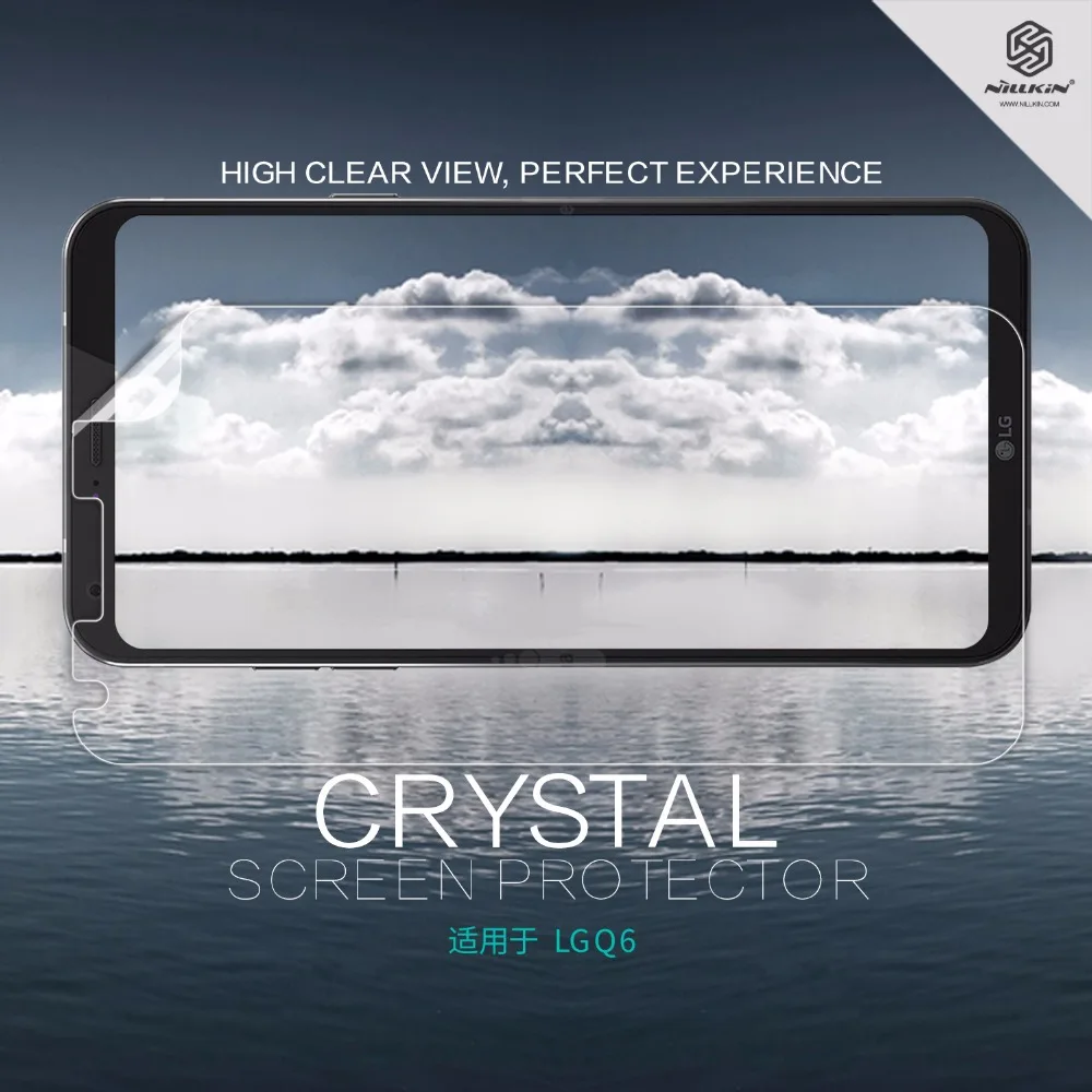 2 pcs/lot For LG Q6 screen protector NILLKIN Crystal Super clear protective film with retailed package | Мобильные телефоны и