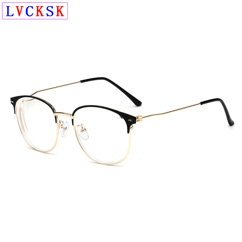 

Retro Finished Myopia Glasses Men Shorted Sighted Spectacles Metal Frame Women Nearsighted Eyeglasses Student Glasses Frames L3