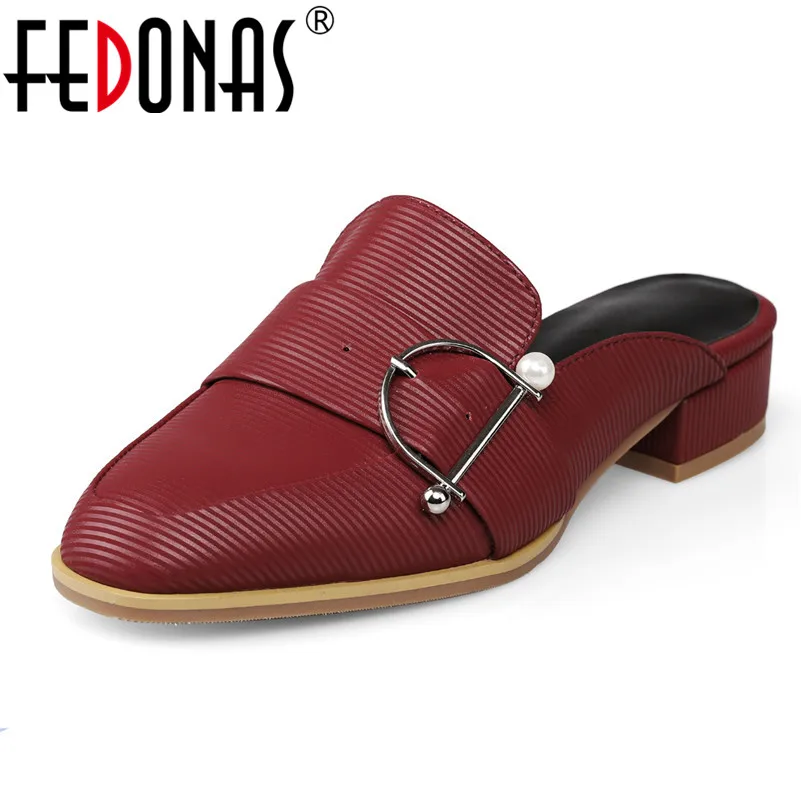 FEDONAS Fashion Women Sheepskin Leather Pumps Buckle Decoration Spring Summer Shoes Woman Casual Working Concise Basic Shoes
FEDONAS Fashion Women Sheepskin Leather Pumps Buckle Decoration Spring Summer Shoes Woman Casual Working Concise Basic Shoes