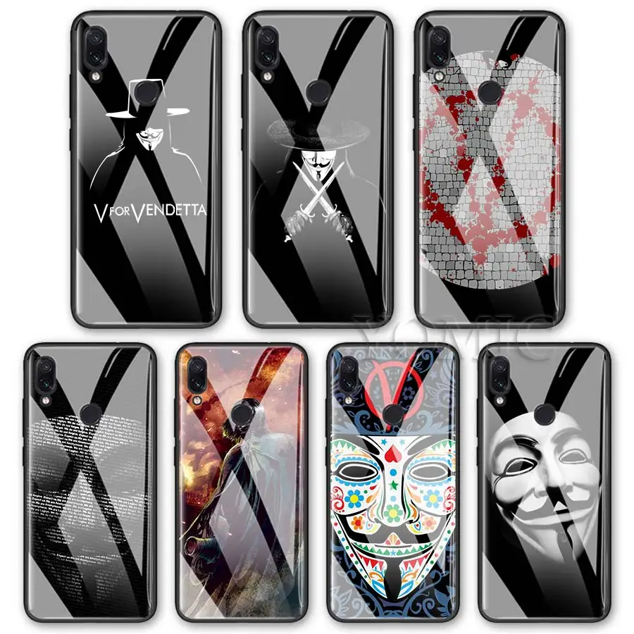 Tempered Glass Case for Xiaomi Redmi 7 Note 6 7 Pro K20 K20 Pro Cases V For Vendetta Mask face Glass Phone Cover
Tempered Glass Case for Xiaomi Redmi 7 Note 6 7 Pro K20 K20 Pro Cases V For Vendetta Mask face Glass Phone Cover