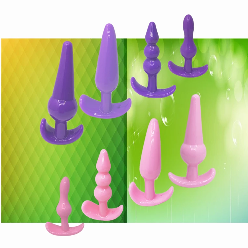 Silicone Anal Plug Beads Jelly Toys Skin Feeling Dildo Adult Sex Toys For Men, Sex Products Butt Plug Sex Toys For Woman