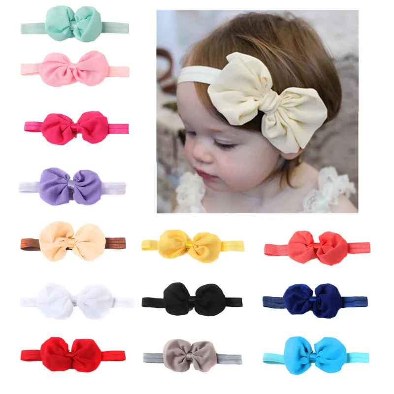 

Headbands For Unisex Children 2019 Limited Rushed Haar Accessoires Hair Clips For Accessories Chiffon Bow Head With Headband