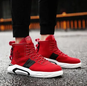 New Vogue High-top Men's Shoes Autumn Tide Korean Version of the Trend plus Velvet Versatile Hip-hop Handsome Casual Shoes Male
New Vogue High-top Men's Shoes Autumn Tide Korean Version of the Trend plus Velvet Versatile Hip-hop Handsome Casual Shoes Male