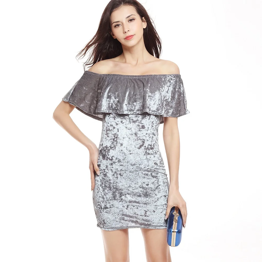 dress robe Sexy One word collar women friend Ruffle Strapless shoulder befree plus size fashion club Gold velvet free shiping
dress robe Sexy One word collar women friend Ruffle Strapless shoulder befree plus size fashion club Gold velvet free shiping