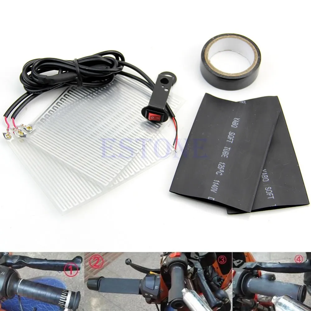 Universal Motorcycle ATV Heated Grip Insert Handlebar Hand Warmer kit pads 12V Hot Selling
Universal Motorcycle ATV Heated Grip Insert Handlebar Hand Warmer kit pads 12V Hot Selling