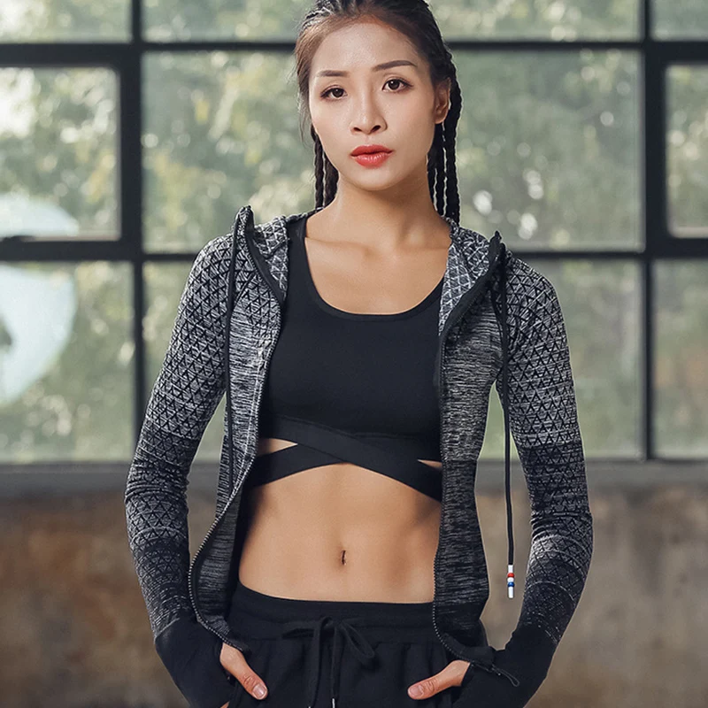 2018 Zipper Long Sleeve Yoga Shirt Seamless Sports Outerwear Sports Wear for Women Gym Fitness Coats Running Workout Shirt WA
2018 Zipper Long Sleeve Yoga Shirt Seamless Sports Outerwear Sports Wear for Women Gym Fitness Coats Running Workout Shirt WA