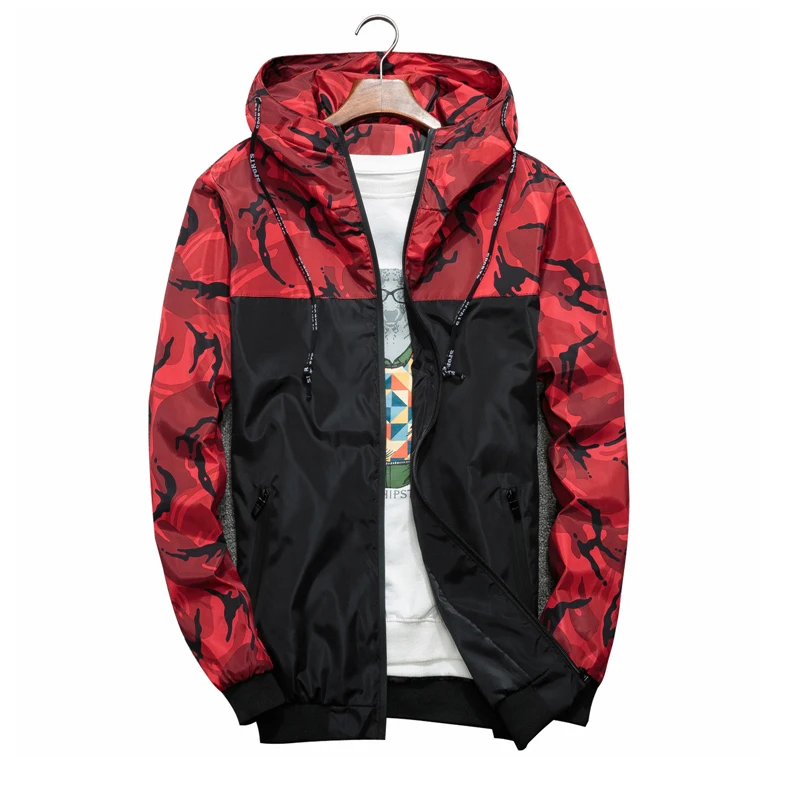 Men Bomber Jacket Thin Slim Long Sleeve Camouflage Military Jackets Hooded 2019 Windbreaker Zipper Outwear Army Brand Clothing
Men Bomber Jacket Thin Slim Long Sleeve Camouflage Military Jackets Hooded 2019 Windbreaker Zipper Outwear Army Brand Clothing