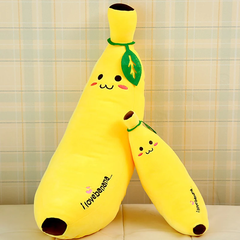 1 шт. Желтая Мягкая Милая Банановая плюшевая подушка с фруктами Рождественский