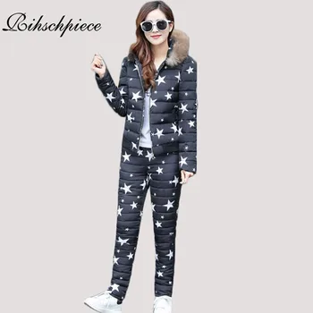 Rihschpiece Winter Jacket Pants Women Fur Hoodie Parka Tracksuit Womens Winter Suit Warm down Coat Two Piece Set RZF818
Rihschpiece Winter Jacket Pants Women Fur Hoodie Parka Tracksuit Womens Winter Suit Warm down Coat Two Piece Set RZF818