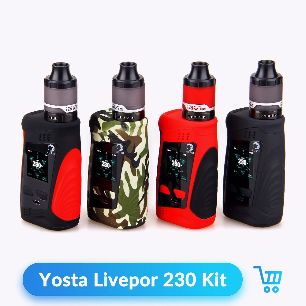 Original Yosta Livepor 230 Kit 0.01s Fast Firing Speed 4ml 510 Thread Tank Vape Box Mod by Dual 18650 Battery for E Cigarette
Original Yosta Livepor 230 Kit 0.01s Fast Firing Speed 4ml 510 Thread Tank Vape Box Mod by Dual 18650 Battery for E Cigarette