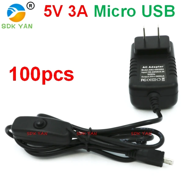100 шт. США 5 в 3 А Raspberry Pi 3 кнопка переключения питания 5 в 3 А Micro USB адаптер зарядного устройства 5 в 3 А для зарядного устройства Raspberry Pi
100 шт. США 5 в 3 А Raspberry Pi 3 кнопка переключения питания 5 в 3 А Micro USB адаптер зарядного устройства 5 в 3 А для зарядного устройства Raspberry Pi