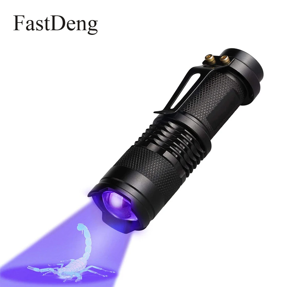 UV Flashlights Ultra Violet Light Zoom Portable Light AA/14500 Battery Rechargeable Adjustable Focus Marker Checker Detection
UV Flashlights Ultra Violet Light Zoom Portable Light AA/14500 Battery Rechargeable Adjustable Focus Marker Checker Detection
