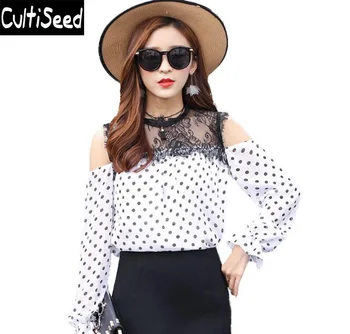 Polka Dot Printed Patchwork Lace Off the Shoulder Chiffon T-Shirts Tops Lady Elegant Office Work Flare Sleeve T-Shirts Tees
Polka Dot Printed Patchwork Lace Off the Shoulder Chiffon T-Shirts Tops Lady Elegant Office Work Flare Sleeve T-Shirts Tees