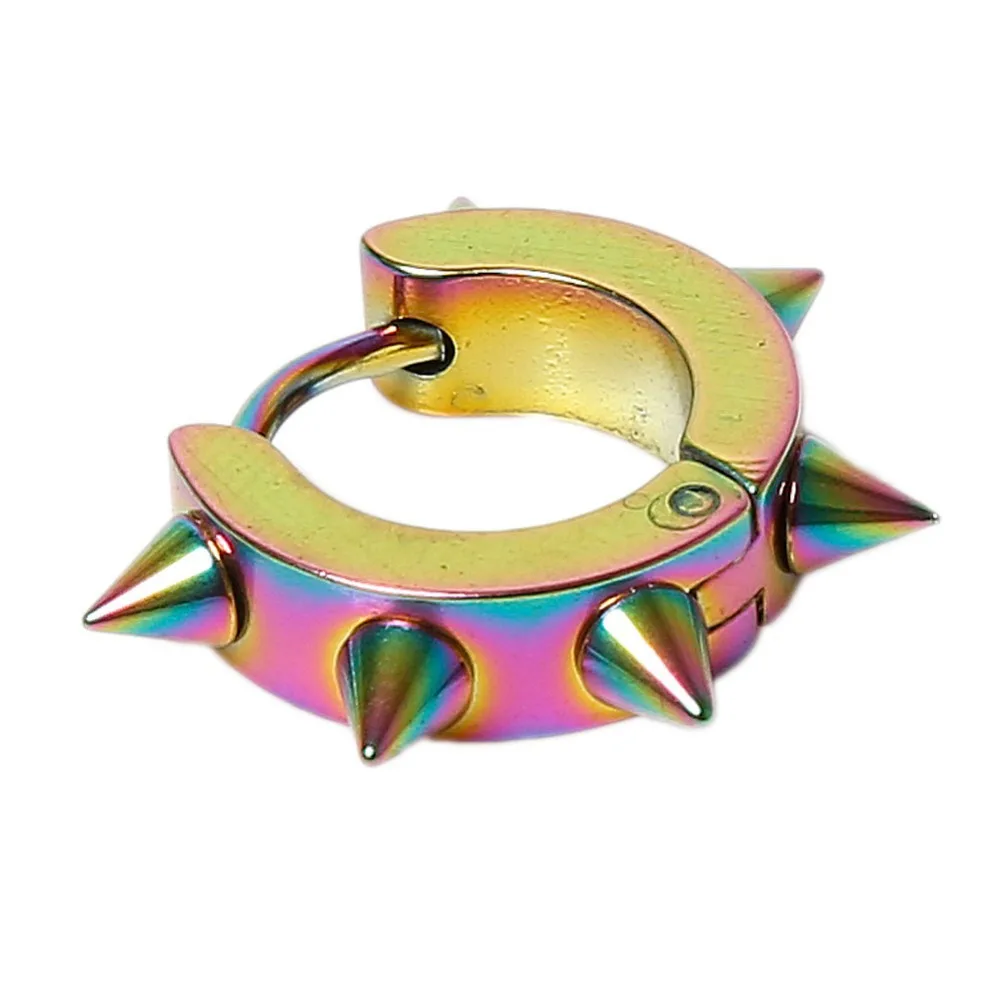1Pc Fashion 5 Styles Rock Punk Gothic Style Mens Stainless Steel Taper Hoop Spike Stud Earrings
1Pc Fashion 5 Styles Rock Punk Gothic Style Mens Stainless Steel Taper Hoop Spike Stud Earrings