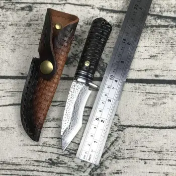 TRSKT Damascus Steel Hunting Knife Survival Knives Camping ,Steel + Ebony Handle Rescue Pocket knife with Leather sheath
TRSKT Damascus Steel Hunting Knife Survival Knives Camping ,Steel + Ebony Handle Rescue Pocket knife with Leather sheath