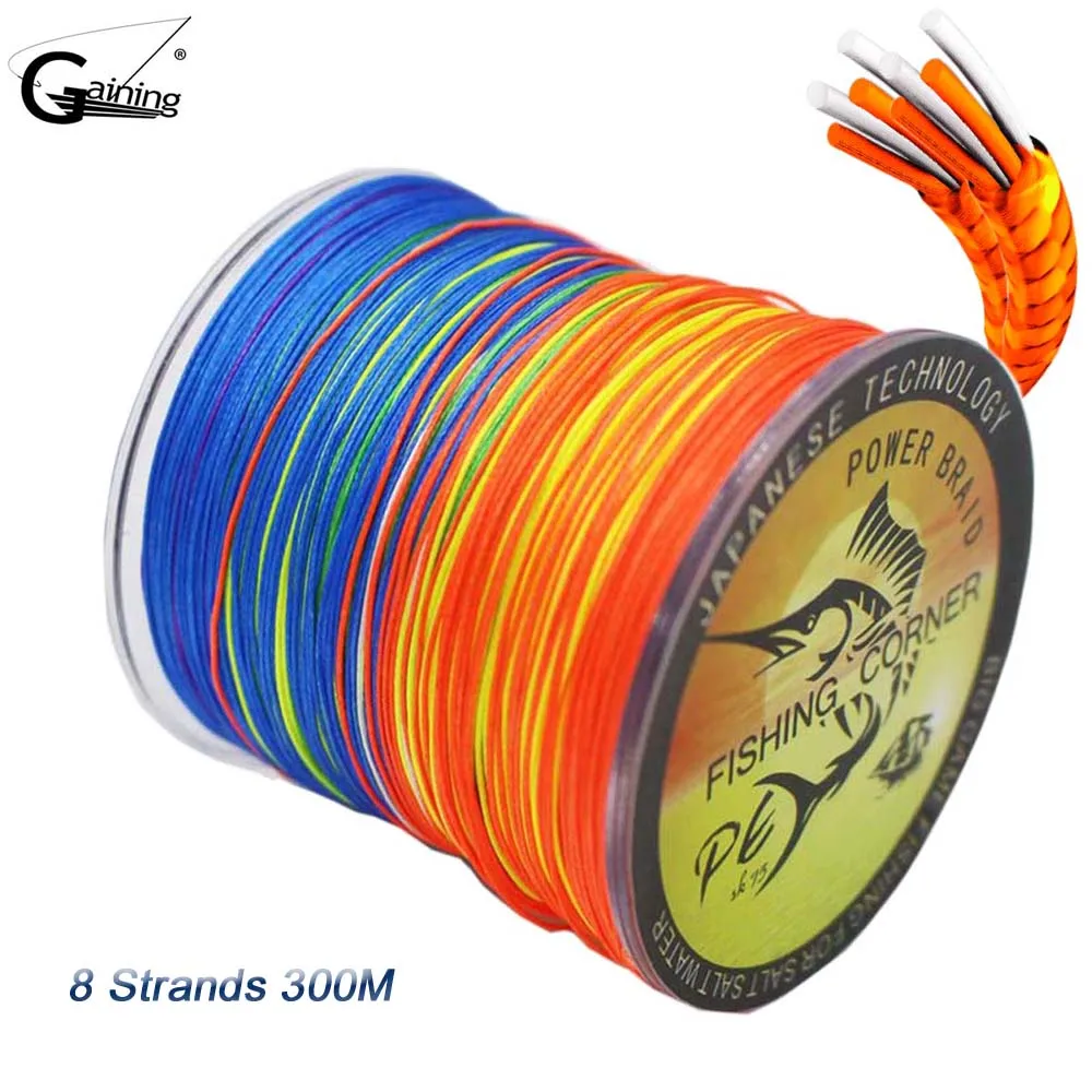 Gaining Improved Braided Fishing Line 8 Strands 300m Abrasion Resistant Braided Lines 6lb-220lb Super Strong PE Fishing Lines
Gaining Improved Braided Fishing Line 8 Strands 300m Abrasion Resistant Braided Lines 6lb-220lb Super Strong PE Fishing Lines