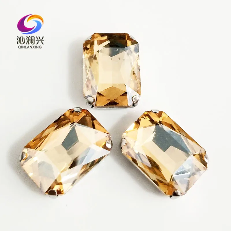 Golden Champagne Rectangle Octagonal Shape High Quality Glass Crystal Sew on Claw Rhinestones,Diy Clothing Accessories SWC05
Golden Champagne Rectangle Octagonal Shape High Quality Glass Crystal Sew on Claw Rhinestones,Diy Clothing Accessories SWC05