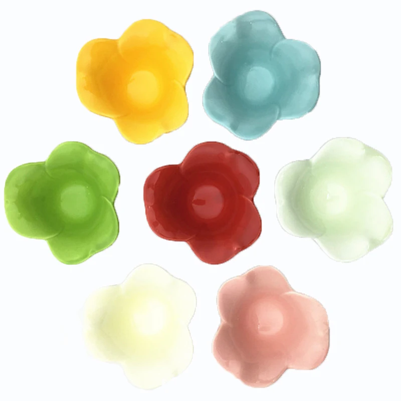 Colorful Ceramic Flower Shape Seasoning Dish Small Bowl Sauce Boat Ice Cream Cup Dessert Small Plate Christmas Gift 4 Pcs/Set
Colorful Ceramic Flower Shape Seasoning Dish Small Bowl Sauce Boat Ice Cream Cup Dessert Small Plate Christmas Gift 4 Pcs/Set