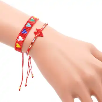 Go2boho MIYUKI Bracelet For Women Red Heart Bracelet Love Pulseras Mujes Jewelry Couple Handmade Valentine's Day Gift
Go2boho MIYUKI Bracelet For Women Red Heart Bracelet Love Pulseras Mujes Jewelry Couple Handmade Valentine's Day Gift