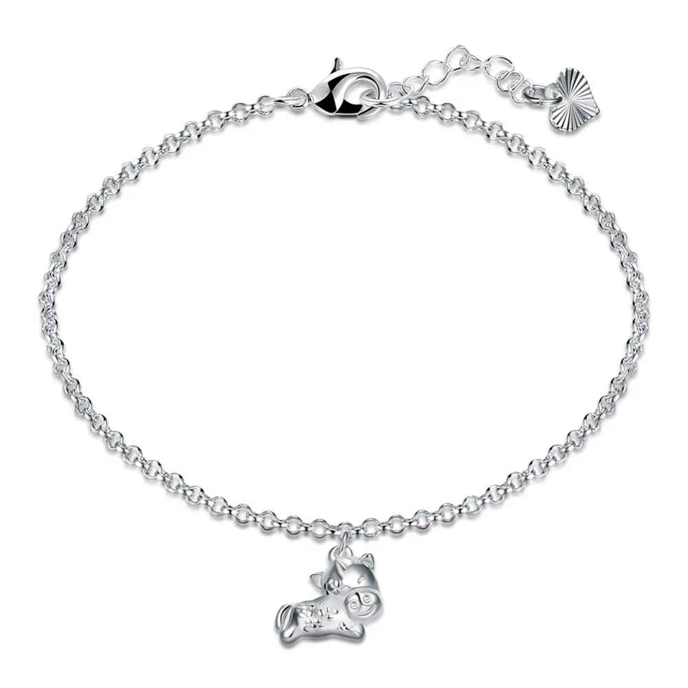 Hot new style 925 sterling silver bracelet creative Chinese style ornaments Zodiac series horse pendant bracelet free shipping
Hot new style 925 sterling silver bracelet creative Chinese style ornaments Zodiac series horse pendant bracelet free shipping