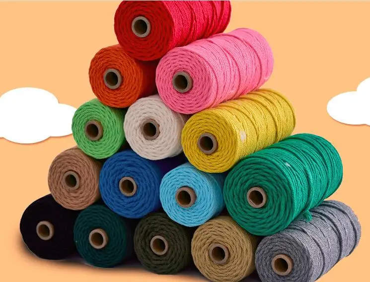 Colorful Soft Cotton Twisted Cord Macrame Rope Craft Artisan String DIY Handmade Tying Thread Cord Rope
Colorful Soft Cotton Twisted Cord Macrame Rope Craft Artisan String DIY Handmade Tying Thread Cord Rope