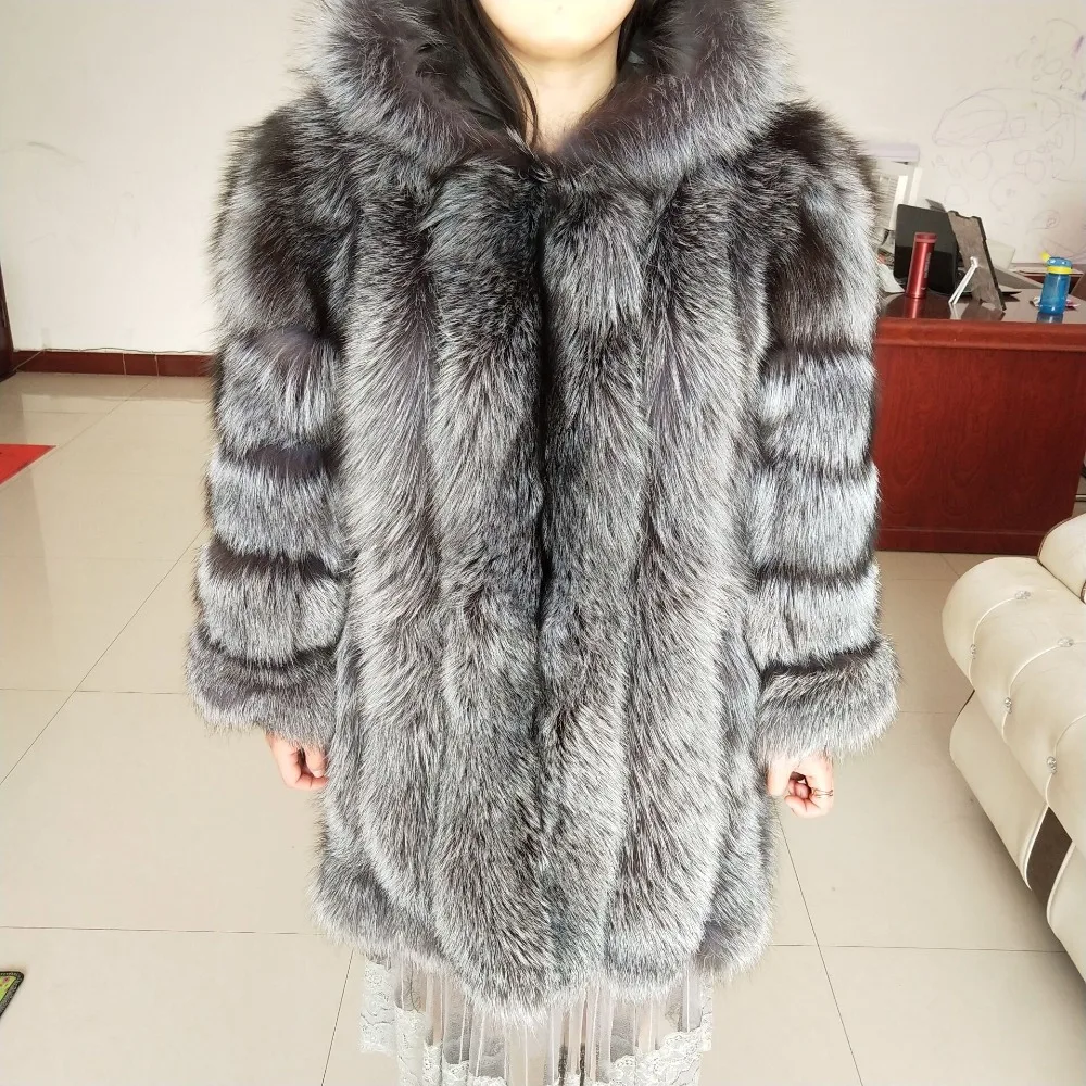 New brand silver fox fur coat vertical style fashion women winter beautiful jacket real silver fox fur coat hood
New brand silver fox fur coat vertical style fashion women winter beautiful jacket real silver fox fur coat hood