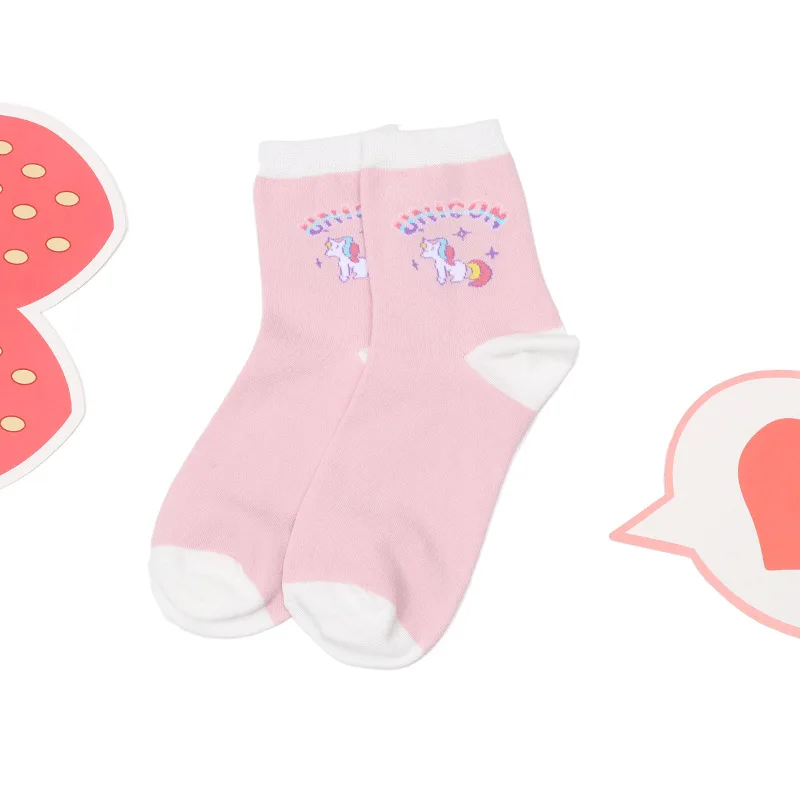 Harajuku Funny Unicorn Socks Women Female Cute Short Sock Women Designed School Students Female Korean Style Socks 3 Pairs
Harajuku Funny Unicorn Socks Women Female Cute Short Sock Women Designed School Students Female Korean Style Socks 3 Pairs