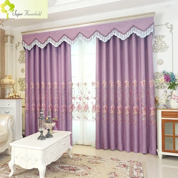 European Purple Curtains for Living Room Voile Tulle for Bedroom Faux Linen Blackout Curtain Window Treatments (Without Valance)
European Purple Curtains for Living Room Voile Tulle for Bedroom Faux Linen Blackout Curtain Window Treatments (Without Valance)
