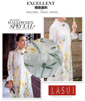 LASUI 2017New Positioning flower mesh cloth embroidery sequins lace fabric crochet star with the same style cheongsam dressX0150
LASUI 2017New Positioning flower mesh cloth embroidery sequins lace fabric crochet star with the same style cheongsam dressX0150