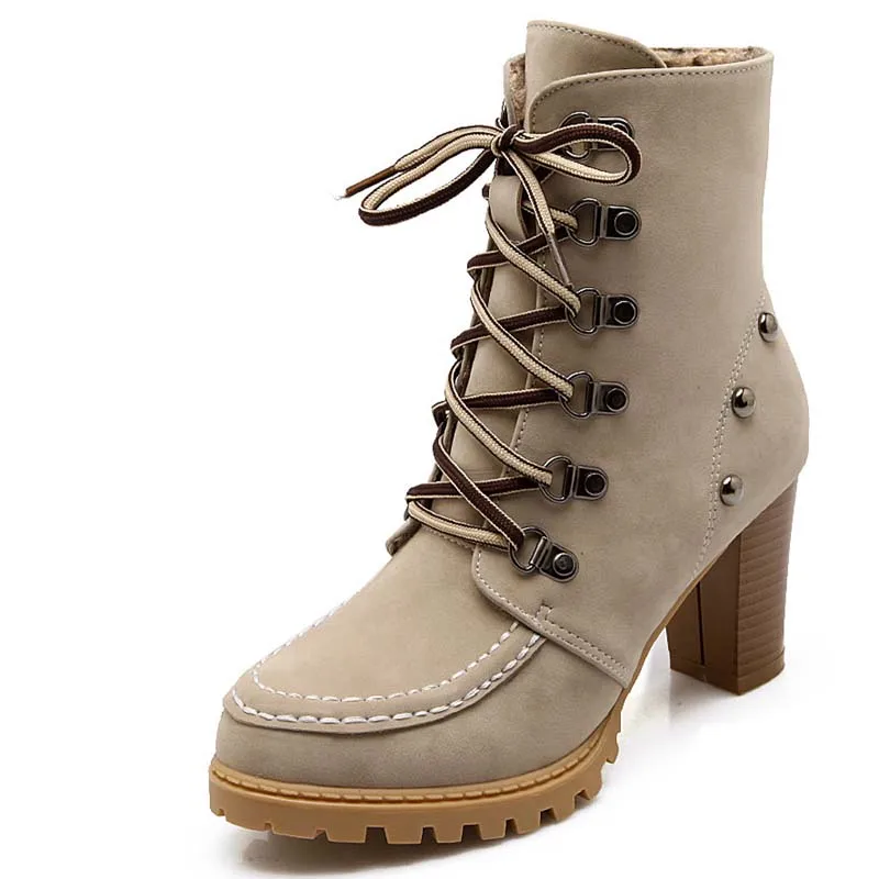 Women Martin Boots Shoes New Thick crust Round Toe Hot Fashion Square heel High Boots For Women Size Winter Ankle Boots
Women Martin Boots Shoes New Thick crust Round Toe Hot Fashion Square heel High Boots For Women Size Winter Ankle Boots
