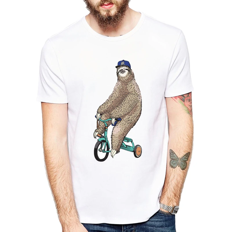 New Arrivals Cute Sloth drinking a mojito Design Men's T Shirt Boy Cool Style Tops Casual T-shirt Sloth on summer holidays Print
New Arrivals Cute Sloth drinking a mojito Design Men's T Shirt Boy Cool Style Tops Casual T-shirt Sloth on summer holidays Print
