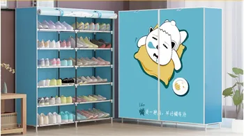 Simple shoe rack multi-layer dust cloth shoe cabinet storage door small shoes shelf
Simple shoe rack multi-layer dust cloth shoe cabinet storage door small shoes shelf