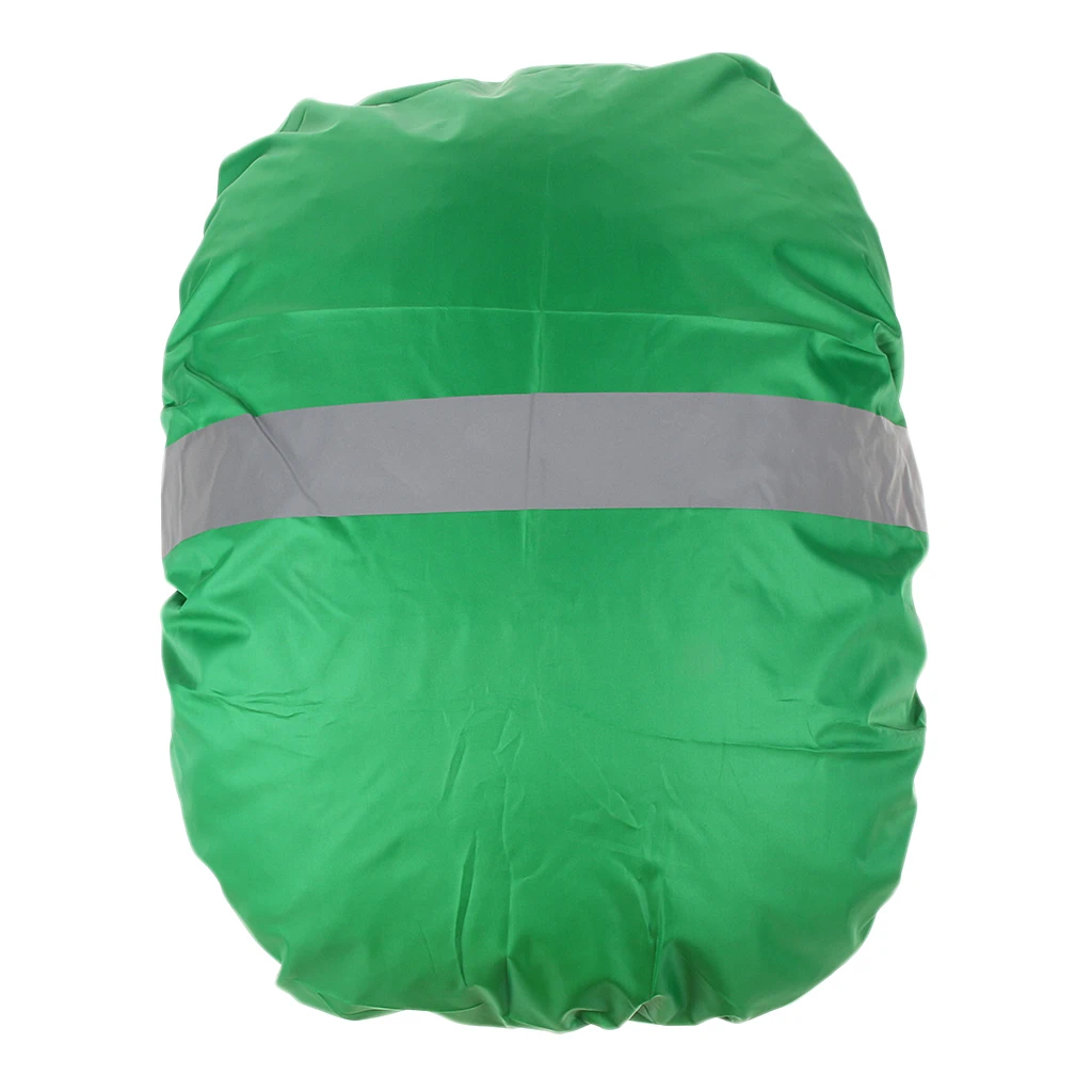 MagiDeal High Visibility Drawstring Rainproof Cover Reflective Waterproof Backpack Cover Rain Dust Proof Outdoors
