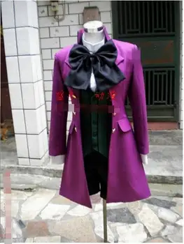 Black Butler Alois Trancy purple suit anime Cosplay Costume for Women 4 in1 shirt+coat+ waistcoat short+ pants 
Black Butler Alois Trancy purple suit anime Cosplay Costume for Women 4 in1 shirt+coat+ waistcoat short+ pants