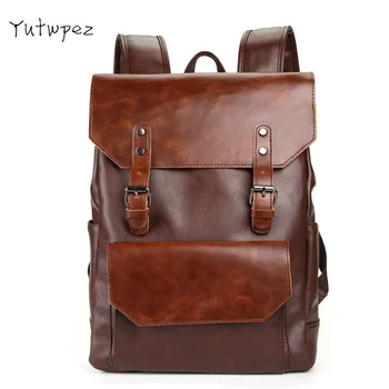 Vintage Style Men PU Leather Backpack Mens Fashion Waterproof Backpack Male College High School Bags Rucksack Travel Bag Mochila
Vintage Style Men PU Leather Backpack Mens Fashion Waterproof Backpack Male College High School Bags Rucksack Travel Bag Mochila
