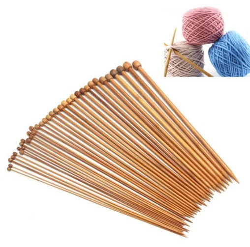 New 40Pcs /Set 25cm 20sizes Carbonized Bamboo Knitting Needles Single Pointed Smooth Crochet tool sets 2.0mm-12.0mm
New 40Pcs /Set 25cm 20sizes Carbonized Bamboo Knitting Needles Single Pointed Smooth Crochet tool sets 2.0mm-12.0mm