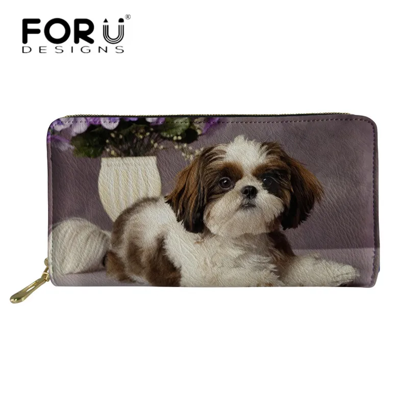 FORUDESIGNS Shih Tzu 3D Long Leather Wallet High Quality Women Casual PU Purse Luxury Female Bank Card Holder Cases Porte Carte
FORUDESIGNS Shih Tzu 3D Long Leather Wallet High Quality Women Casual PU Purse Luxury Female Bank Card Holder Cases Porte Carte