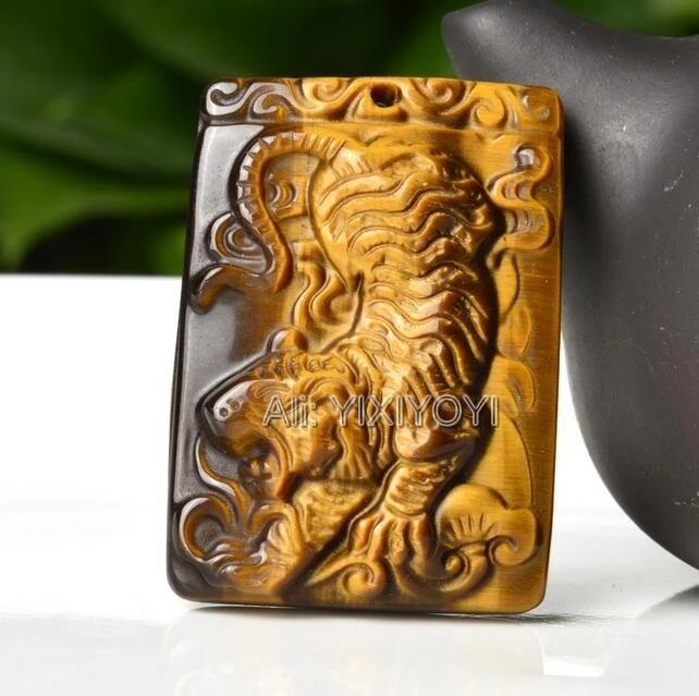 Beautiful Chinese Natural Crystal Tiger Eye Carved Chinese Zodiac Tiger Lucky Pendant + Rope Necklace Charming Fine Jewelry
Beautiful Chinese Natural Crystal Tiger Eye Carved Chinese Zodiac Tiger Lucky Pendant + Rope Necklace Charming Fine Jewelry