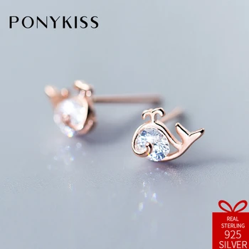 PONYKISS Romantic S925 Sterling Silver Cute Sweet Whale Design Stud Earrings Women Prevent Allergy Jewelry Birthday Party Gift
PONYKISS Romantic S925 Sterling Silver Cute Sweet Whale Design Stud Earrings Women Prevent Allergy Jewelry Birthday Party Gift
